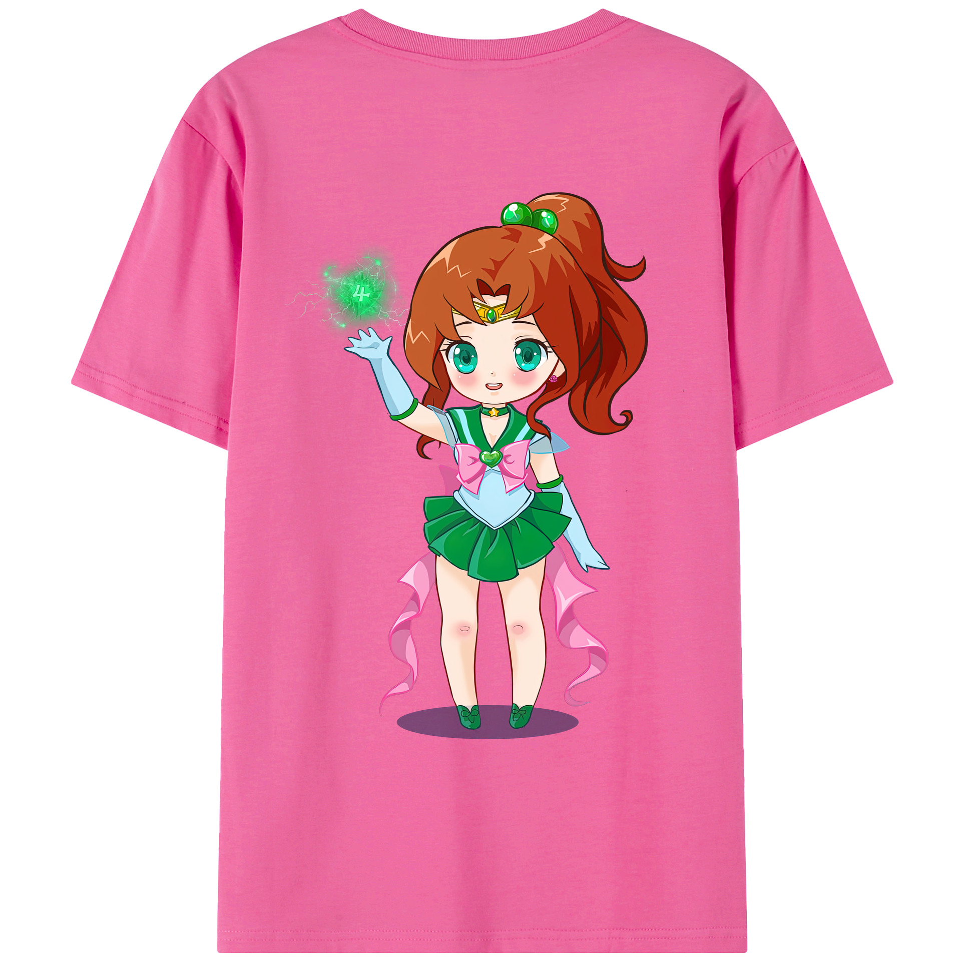（画像用） 美少女戦士セーラームーン 木野 まこと きの まこと Sailor Moon Kino Makoto （セーラージュピター；Sailor Jupiter） レディース半袖Tシャツ(バックプリント)